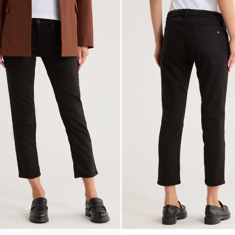 Rag & Bone Dylan Low Rise Black Boyfriend Denim Jeans Womens 26 NEW